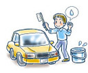 イラスト:洗車