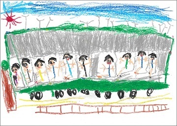 写真:優秀賞 『光の川越線』の絵