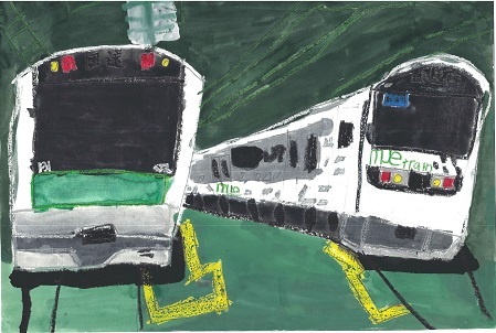写真:優秀賞 「また見たいなmuetrain!」の絵