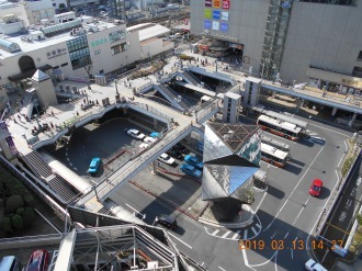 写真:2019年の川越駅東口駅前広場