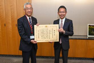 写真:中川政務官と川合市長