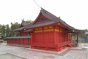 写真：古尾谷八幡神社社殿　外観