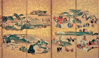 写真：川越の四季　屏風2