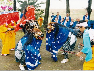 写真：上寺山の獅子舞2