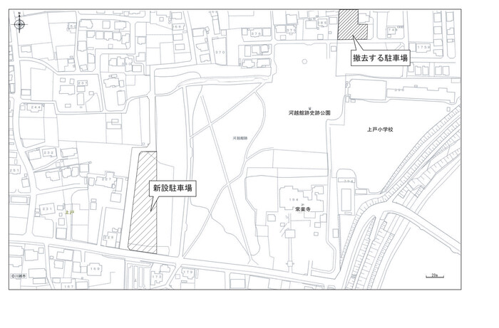 新駐車場案内図