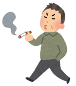 イラスト：歩きタバコ