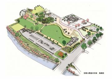 イラスト:初雁公園鳥瞰図
