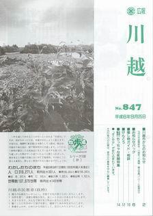 写真：広報川越847号の表紙