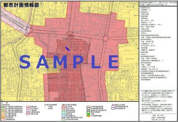 画面：都市計画情報図のサンプル