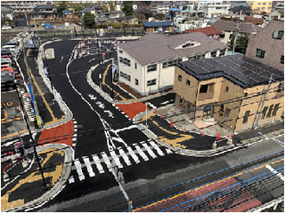 写真:駅前広場およびアクセス道路