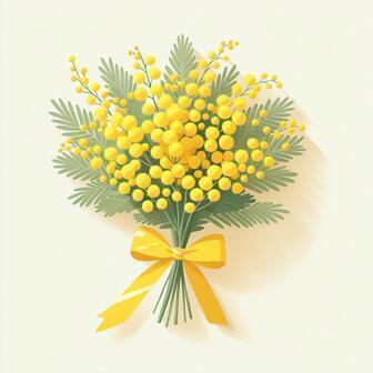 ミモザ花束
