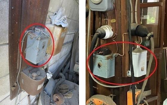 写真:低圧コンデンサーの例