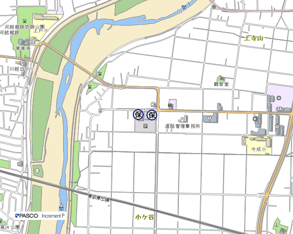 イラスト：川越市保健センターの地図