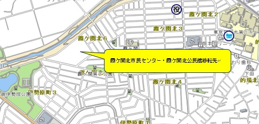 移転先の地図
