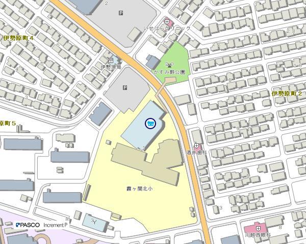 イラスト：伊勢原公民館の地図