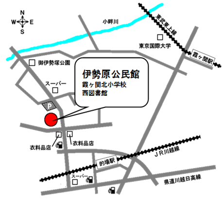 地図：伊勢原公民館周辺