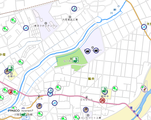地図：なぐわし公園PiKOA（ぴこあ）