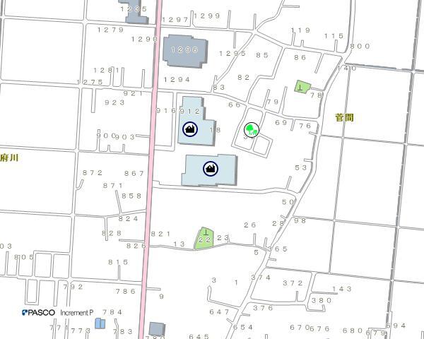 イラスト：菅間第二学校給食センターの地図