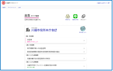 画面:「手続きガイド」の利用方法を案内3