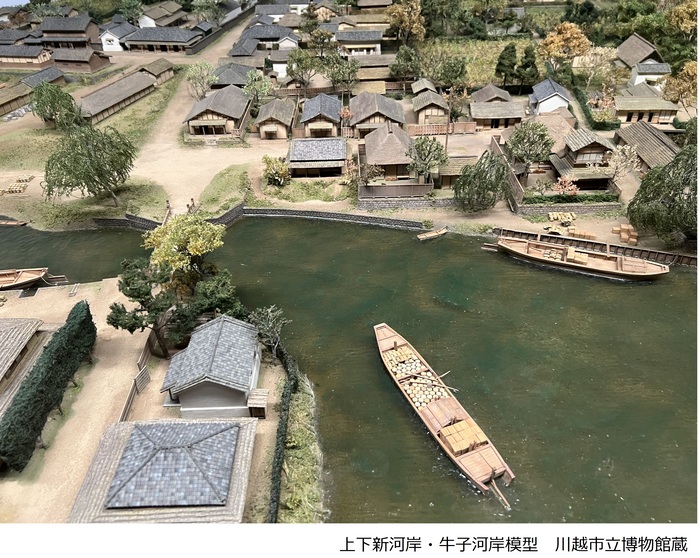 写真：新河岸川の模型