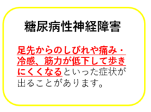 イラスト：糖尿病性神経障害の症状（画像）