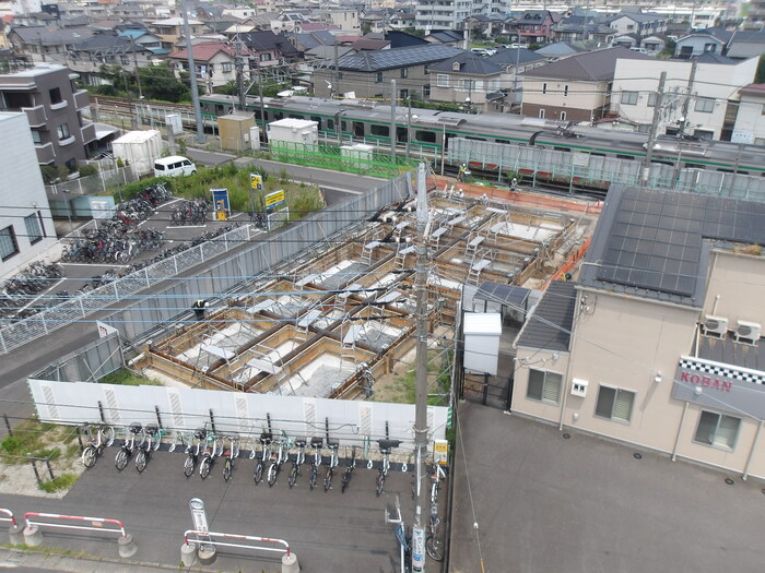 仮駅舎の写真