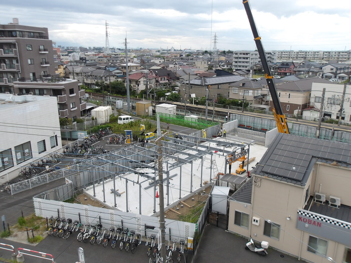 仮駅舎の写真