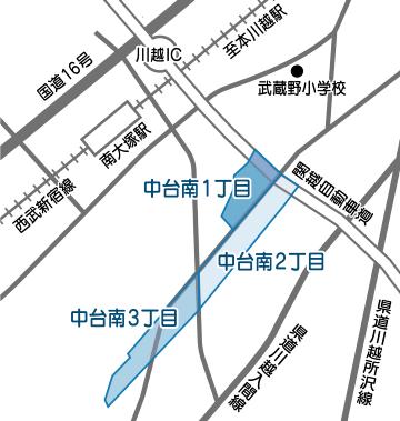 中台南区域図